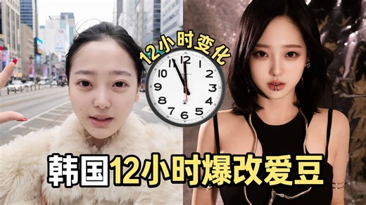 挑战在韩国花106万，极限12小时爆改成爱豆？！