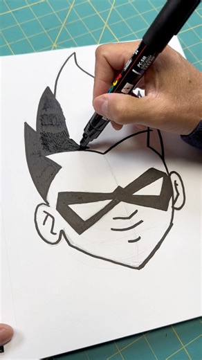 60K views · 432 reactions | How to draw Robin from Batman #art #artist #drawing #fbreels #reelsvideos #reelsinstagram #asmrsounds #satisfying #satisfyingvideos | Dude Drawz | Facebook