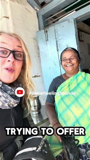 THIS is why I love INDIA!🇮🇳 she was worried! #motorcycle #royalenfield #india #emotionalmoments