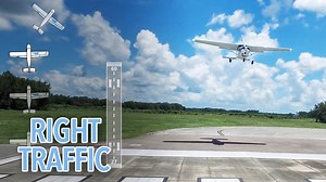 When is the last time you flew right traffic? Do you feel like a right traffic pattern always seems to lead to less than average landings? You see, right traffic is quite different. The common error I see is a tendency to get a little too close to the runway on downwind. The sight picture is a bit different and we don't fly right traffic often since most airports keep left traffic as standard. *Don't forget to like this page to see new aviation training videos EVERY Tuesday!* | MzeroA Online Gro