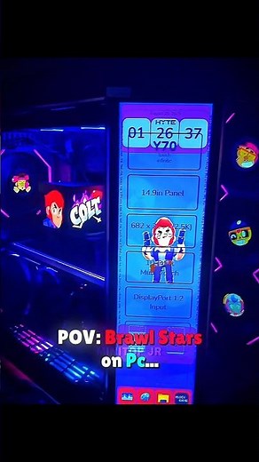 Brawl Stars on Pc…☠️🔥 #shorts #brawlstars