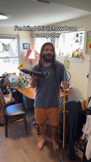 A game changer for Braille readers and writers out there! Brailliant BI 40X Braille display by #humanware is literally a Braille computer in and of itself. The possibilities are endless! * * #blind #anthonyferraro #blindness #smile #onelove #interesting #blindperson #blindpeople #yew #theferraros #braille #brailledisplay #braillematters #reading #writing #computer #tech #assistivetechnology #assistivetech #accessibilitymatters #accessible #accessibilityforall #accessibilità #accessibilité #inter