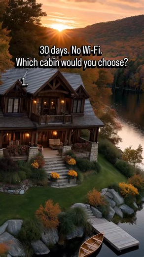 Quaint Haven on Instagram: "30 days. No Wi-Fi. Which cabin would you choose? 🔥Follow Us for more quaint and cozy places! #cabinlife #cozyvibes #zen #seclusion #nowifi nowifizone"