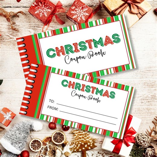 Christmas Coupon Book Editable Printable Template, Christmas Coupons Personalized Custom Gift, Christmas Booklet Gift Instant Download DIY - Etsy