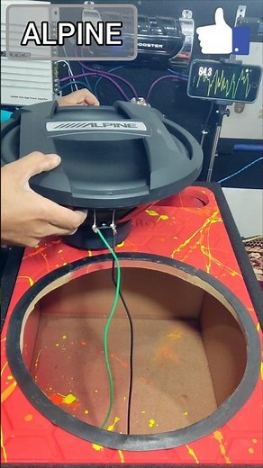 ALPINE SWT-12S4 12" 1500W 4ohm #alpine #subwoofer #testing #automobile #bass#audio #amplifier