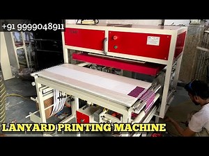Sublimation Lanyard Printing Machine Available Double Side Printing At A Time