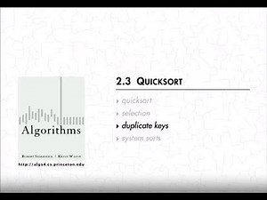 Lecture 32: Sorting with Many Duplicates: Quicksort and Three-Way Partitioning | Dijkstra's|StudyHub