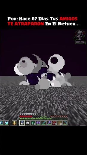 ATRAPADO 67 DIAS EN EL NETHER... (Parodia En Español) kiryo EN ESPAÑOL #shorts #minecraft