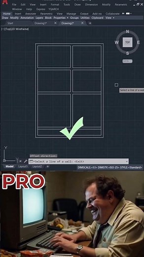 "Wall Offsetting in AutoCAD with YQARCH | Fast & Accurate!"