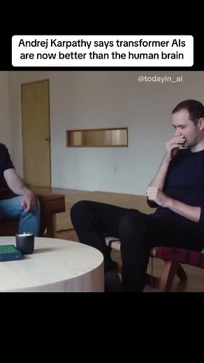 Ex-Senior Director of AI at Tesla Andrej Karpathy says transformers in AI language models are better than the human brain because they are more efficient learners, have better memory and don’t have the constraints brains do. - - - 👉Get FREE access to the latest AI startup stories! Link in bio. - - - #ai #artificialintelligence #llms #aistartup #tesla #openai #andrejkarpathy #transformers #transformer #transformermodels #humanbrain #brain #humanmemory #aimemory #todayinai