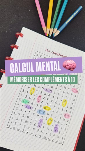 Maman Apprends-Moi ® | Les Masterclass Montessori on Instagram: "🧮 Les compléments à 10 : une base incontournable en maths ! On les découvre dès la maternelle et ils restent utiles tout au long du primaire. Avec le matériel Montessori (barres rouges et bleues, perles colorées), l’enfant comprend d’abord de façon concrète avant de passer à l’abstrait et de mémoriser les combinaisons magiques qui font toujours 10 : 9 + 1 • 8 + 2 • 7 + 3 • 6 + 4 • 5 + 5 ✨ Maîtriser ces compléments, c’est offrir à 