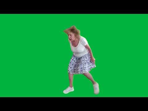 Lady Dancing Crazy Meme Green Screen
