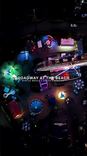 Broadway at the Beach — Night Footage in 4K Ultra High Definition #myrtlebeach #dji