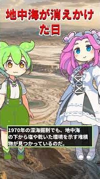 地中海が干上がった？メッシニアン塩分危機の謎 #Shorts #地理ミステリー #地球史