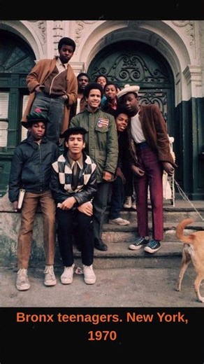 Bronx teenagers. New York, 1970 #Bronx1970 #NewYorkCity #BronxTeens #UrbanLife #StreetPhotography