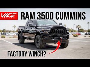 Looks 100% Factory - We Install a Hidden Winch on this RAM 3500 CUMMINS