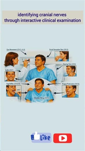 Master Cranial Nerves in 25 Seconds🧠Interactive Clinical Exam#neuroanatomy#usmle #shorts#ytshorts