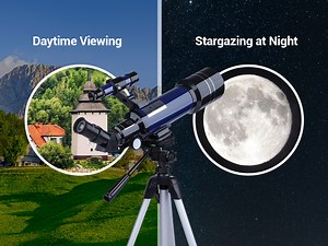 Watch 40070mm Astronomical telescope installation and use on Amazon Live
