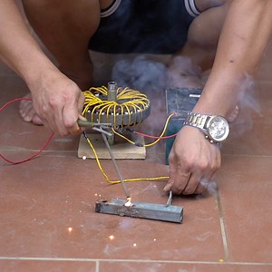 2.3M views · 9.4K reactions | I Easily Turned A Ceiling Fan Into A Powerful Welding Machine | Diy Garden World | Facebook