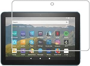 Screen Protector for Amazon Kindle Fire HD 8/8 Plus/Kids [8 inch] 2022&2020 Released Tempered Glass,9H Hardness Anti Scratch, Bubble Free，Case Friendly Easy Installation.(1 Pack)