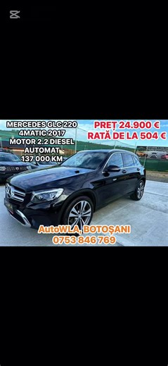 🚗 AUTO WLA – Parcul tău auto de încredere din Curtești, Botoșani 📍 Curtești, Botoșani 🌐 www.autowla.ro 📞 0753 846 769 ✅ Ce îți oferim la AUTO WLA? 🚘 Zeci de autoturisme pe stoc, disponibile imediat 🌍 Mașini import direct din Germania, Belgia, Olanda, Franța și Italia 📜 Istoric certificat pentru fiecare autovehicul 📅 Noutăți săptămânale în parc 🚗 Mașini la comandă – aducem exact modelul dorit 🛡️ Garanție 12 luni pentru motor și cutie de viteze Garanție extinsă pentru alte componente (in