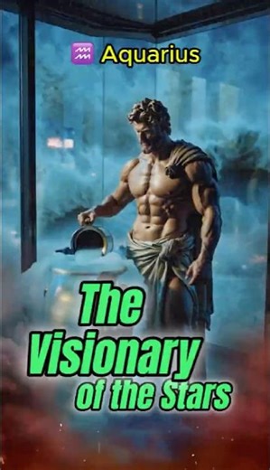 ♒ Aquarius — The Visionary of the Stars #astrology #horoscope #facts #aquarius #zodiac #shorts