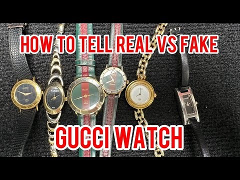 How to tell real vs fake Gucci watch