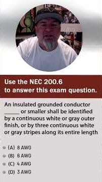 Looking up electrical code questions on grounding conductors.
