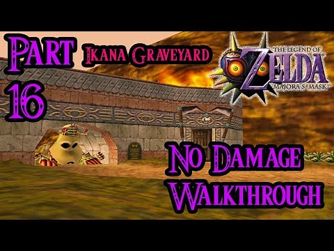 Zelda Majora's Mask 100% Walkthrough Widescreen HD Part 16 - Ikana Graveyard - Song of Storms