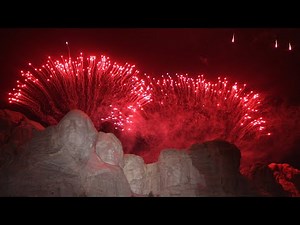 Fireworks At Mount Rushmore