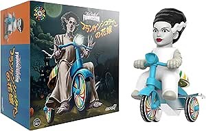 Super7 Super Cycles Universal Monsters Bride of Frankenstein with Blue Trike - 5" Universal Monsters Action Figure Collectibles and Retro Toys