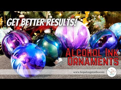 Getting Better Results for Alcohol Ink Ornaments | A Step by Step Tutorial