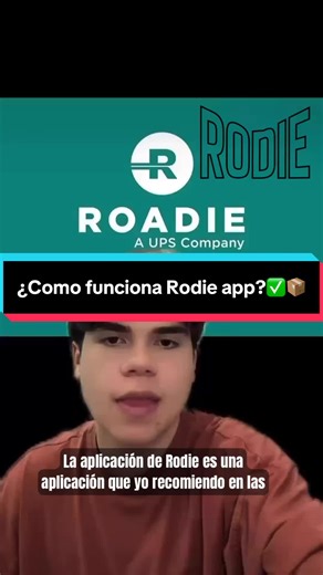 ¿Cómo funciona la aplicación de Rodie?#rodie #greenscreen #amazonflex #ubereats #drivers