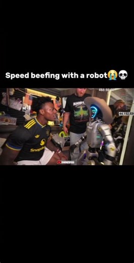 Speed beefing with a robot 😭💀 #shorts #ishowspeed #ishowspeedshorts