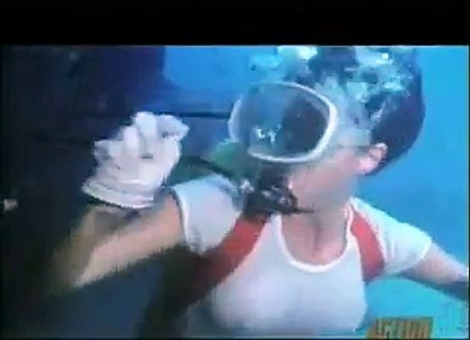 Classic scuba drowning video