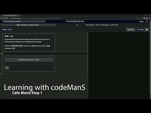 Learn Basic CSS by Building a Cafe Menu - Step 1