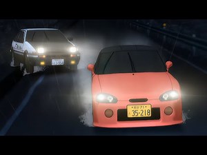 Takumi Falls Into a Gutter (Initial D Fourth Stage)
