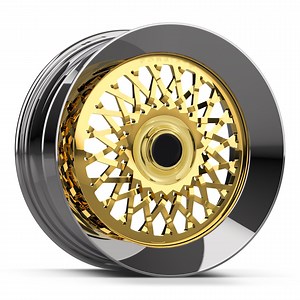 [Hot Item] Customized Forged Alloy Wheel Rim 17 Inch Rims Auto Parts Deep Concave Chrome Golden Wheels