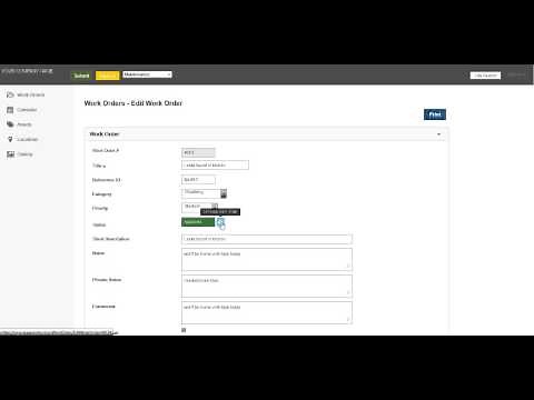 Maxpanda Tutorials - Completing a WORK ORDER by Maintenance Department
