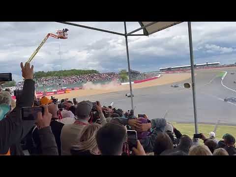 Zhou Silverstone 2022 Crash - Fan footage