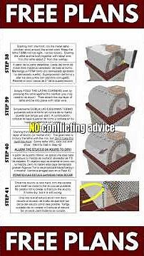 Free DIY Pizza Oven & Base Plans with Complete Materials & Tool Lists #diypizzaoven #pizzaovenplans