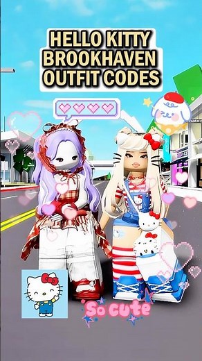 Hello Kitty Brookhaven Outfit Codes 🐱💖