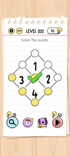 Brain Test Level 202 Solution & Walkthrough | Tricky Puzzles (Android & iOS Shorts)