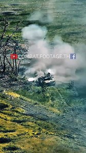 37K views · 437 reactions | ⚡️รถถัง T-80 ของกองทัพยูเครน โจมตีตำแหน่งเเนวหน้าของทหารรัสเซีย / Ukrainian T-80 tank attacks Russian frontline positions. #fbreelsfypシ゚ #stopthewar #DroneWarfare #ukrainewar #russiainvasion | Combat.Footage.TH | Facebook