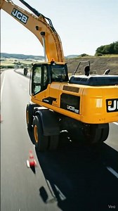“JCB Running on Road | Powerful Machine in Full Motion 🚜💨 #JCBShorts”