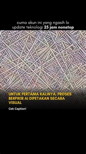 Dibahas "AI" | Berita Paling Update Soal AI dan Teknologi on Instagram: "Visual yang tampak abstrak ini sebenarnya adalah gambaran bagian dalam model kecerdasan buatan. Yang terlihat adalah lapisan-lapisan neural network yang saling terhubung. Setiap lapisan memproses informasi secara bertahap. Menerima data, menyaringnya, lalu meneruskan hasilnya ke lapisan berikutnya. Proses ini mirip cara manusia berpikir langkah demi langkah. Bukan lompat instan, tapi bertahap dan terstruktur. Bentuk visual