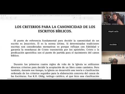Class 12. Criteria for the Formation of the Biblical Canon