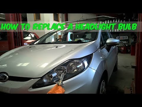 How To Replace A Headlight Bulb In A Ford Fiesta