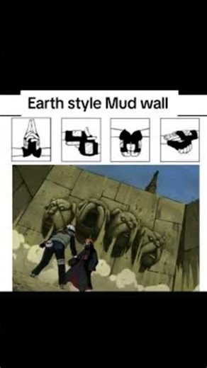 Earth style : mud wall jutsu hand sign