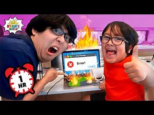 Ryan's HILARIOUS April Fools Pranks on Dad!